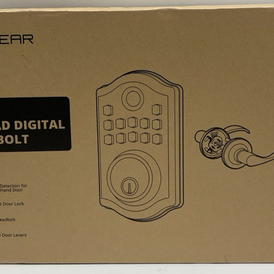 Akagear DS10 Keyless Entry Door Lock 2 Lever Handle Fingerprint Door Lock Keypad
