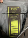 TGF Pockets Fly Fishing Rain Water & Wind Proof Lightweight Jacket Size 3XL Gray