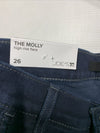 Joe's Women's The Molly High Rise Flare Jean Size 26 Long Pants Fitted Blue