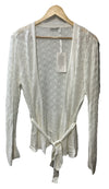 GRACE KARIN Womens Long Sleeve Open Front Cropped Cardigan White 2XL Lightweight