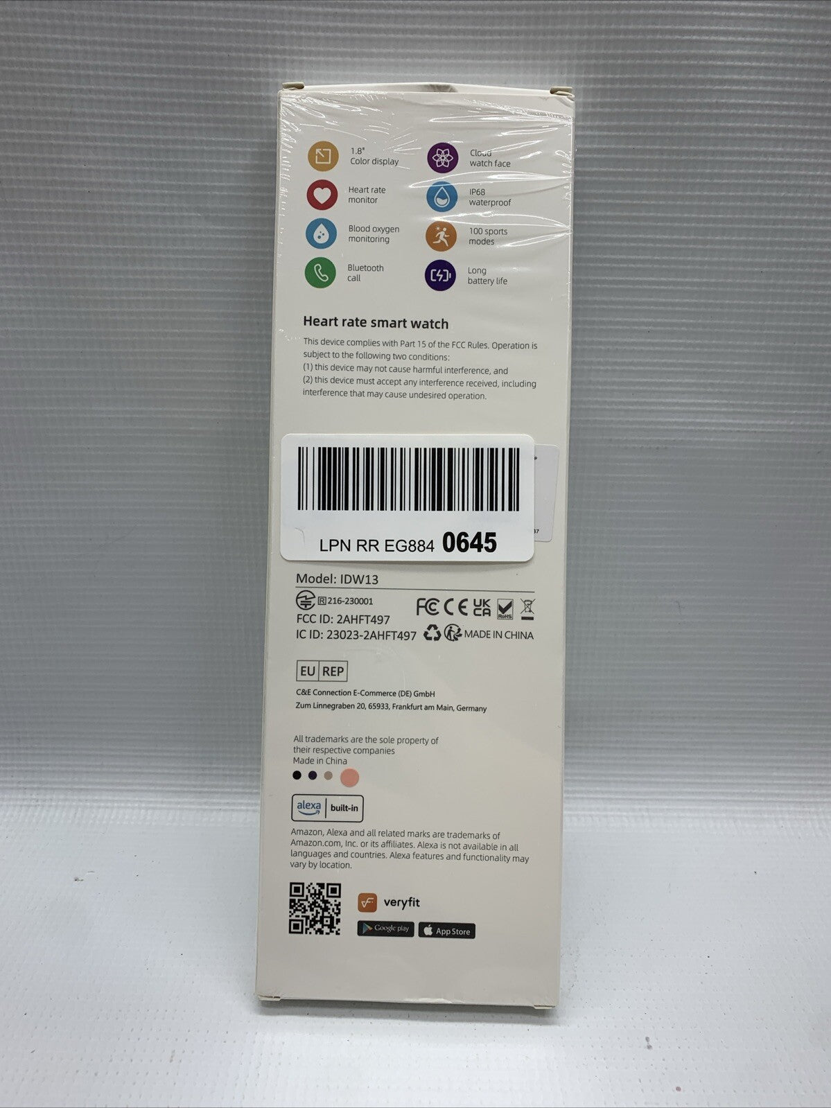 KEEPONFIT Smart Watch Answer/Make Calls, 1.85