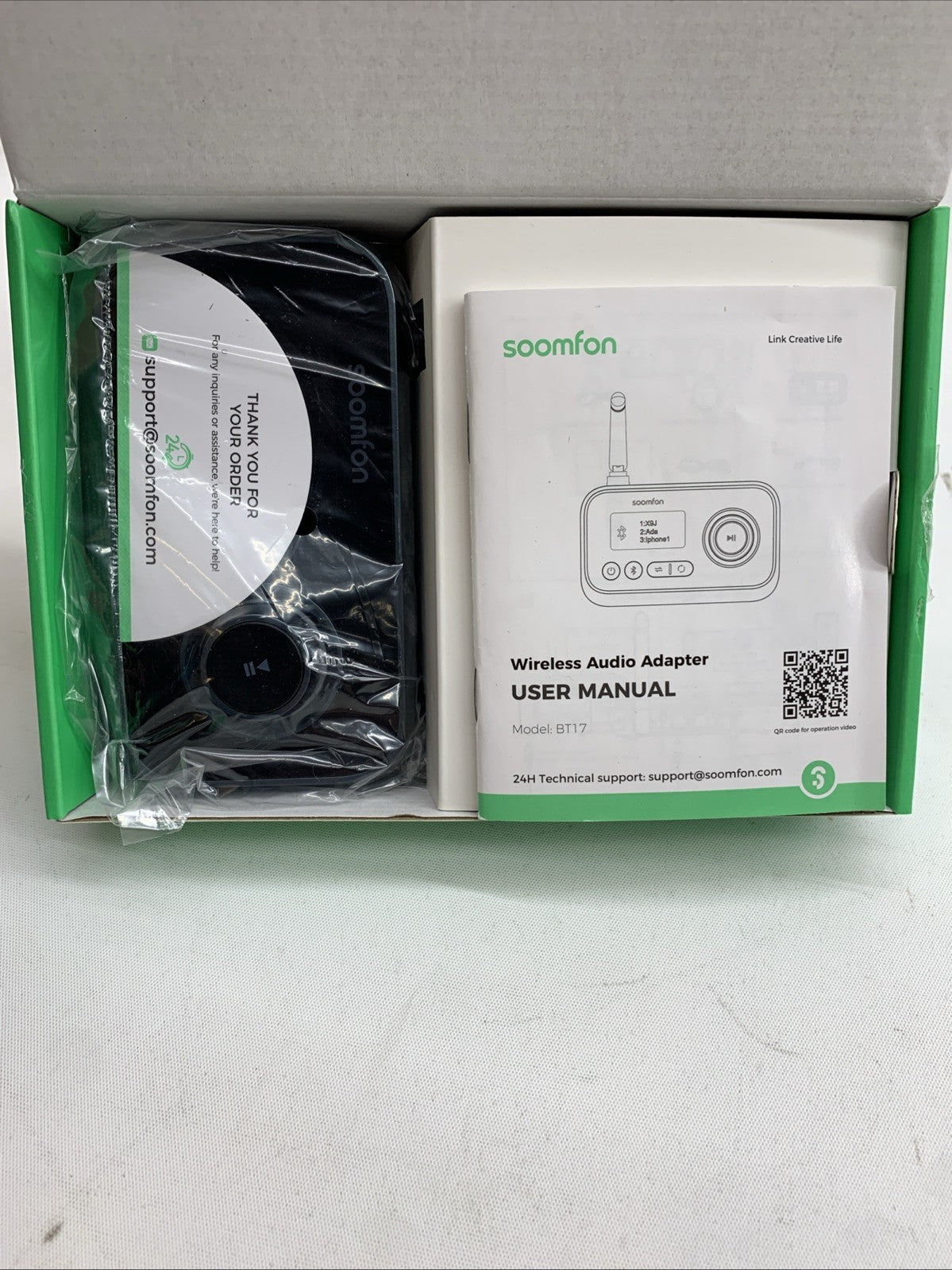 SOOMFON 3-in-1 Bluetooth Transmitter Receiver for TV 5.0 Audio Streaming Box