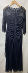 Alex Evenings Women's Long A-line Mother of The Bride Dress 3/4 Sleeve Size 6P