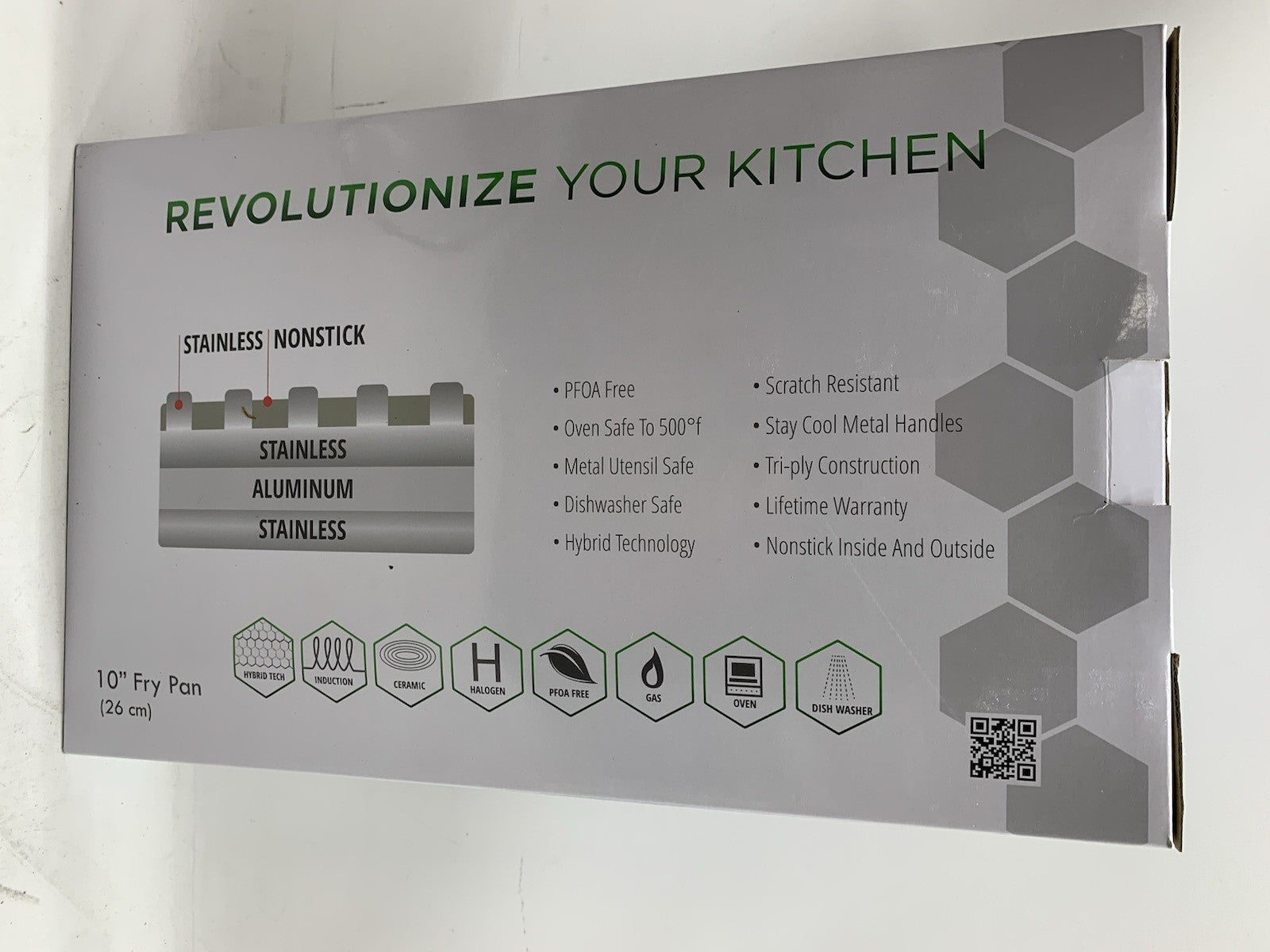 HexClad Hybrid Nonstick Cooking Fry Pan 10