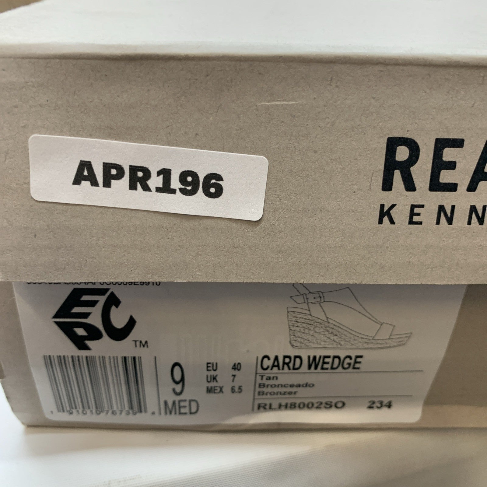 Kenneth Cole REACTION Women's Card Platform Wedge Sandal 9 Tan Ortholite Foam