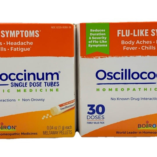 Boiron Oscillococcinum Homeopathic Medicine Flu-like Symptoms 30 Doses - 2 Pack