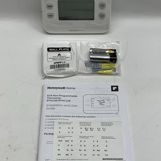 Honeywell Home RTH11B X1N Non-Programmable Thermostat Single-Stage 1 Heat/Cool