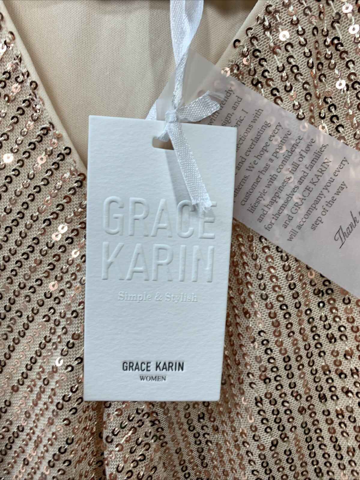 GRACE KARIN Womens Sparkle Sequin Top Shimmer Glitter Blouse Twist Front Size S