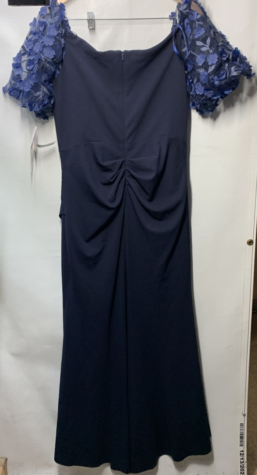 XSCAPE Floral-Sleeve Off-The-Shoulder Formal Prom Party Cocktail Dress Size 14P