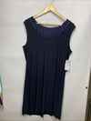 R&M Richards Short Mother of The Bride Formal Dress Size PXL Navy 8271P 2 Piece