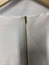 Calvin Klein Women's Sleeveless V-neck High Low Dress White CD7B144P Size 10