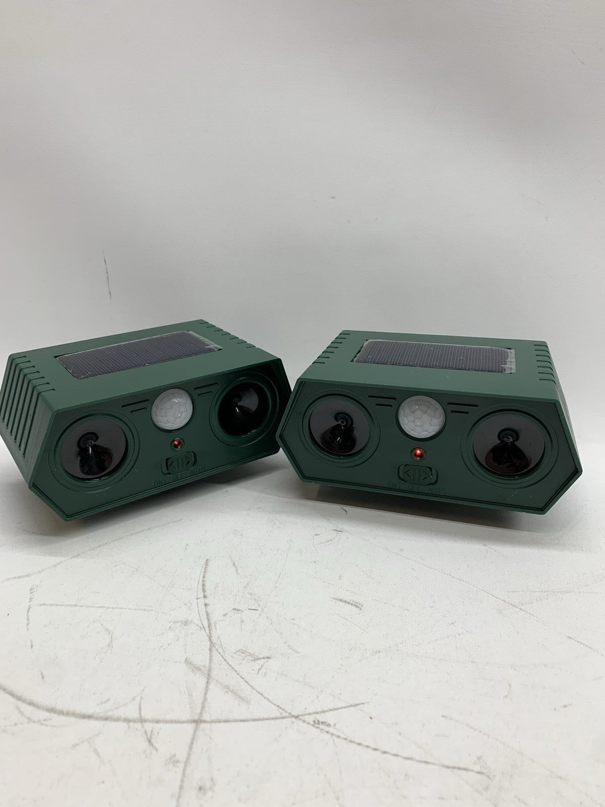 Solar Ultrasonic Animal Repellent Outdoor Cat Deterrent Infrared Sensing 2 Pack