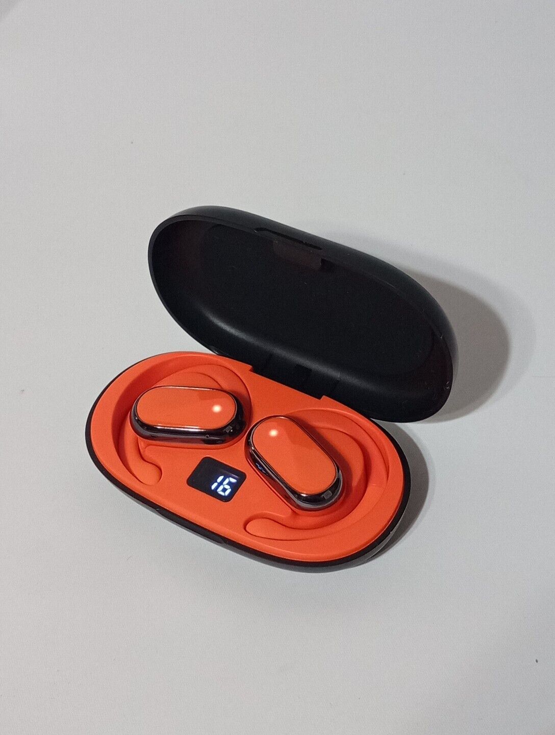 Open-ear Wearable Stereo Wireless Earphone With Adjustable Earhooks FW9 Orange
