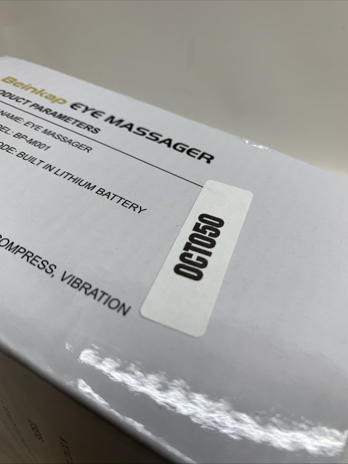 Eye Massager with Heat Music, Compression, Adjustable Sleep Mask Massage BP-M001