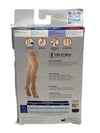 TRUFORM Leg Health 20-30mmHg Opaque Thigh High Stockings Beige Large Open Toe
