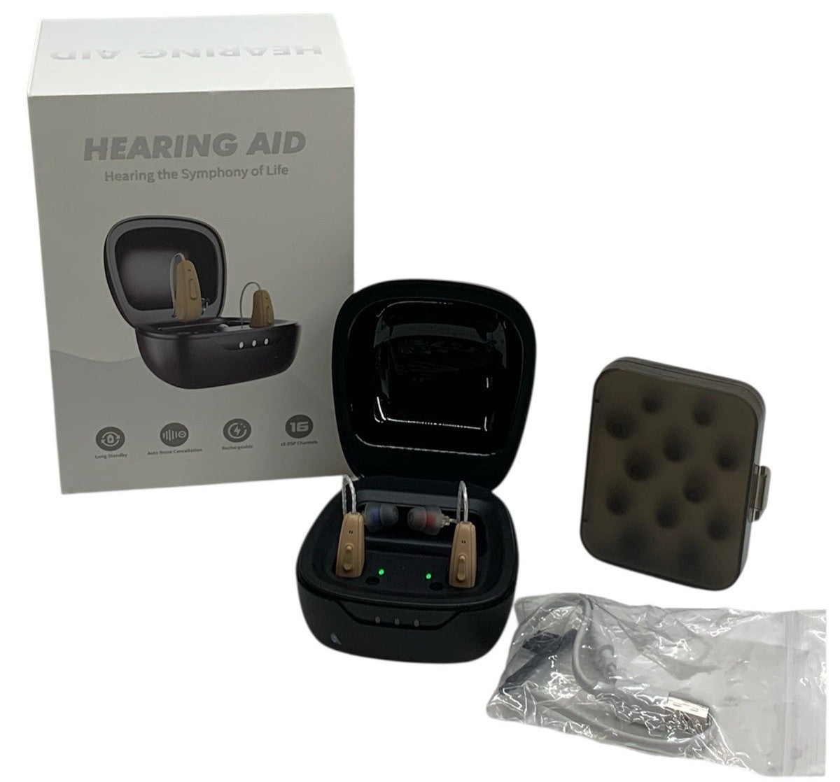 M2231 Hearing Aids Rechargeable w/Noise Cancelling Hearing Amplifier Clear Sound