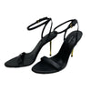 Nine West REINA3 Heeled Sandals Size 8M Black Open Toe for Formal, Wedding, Date