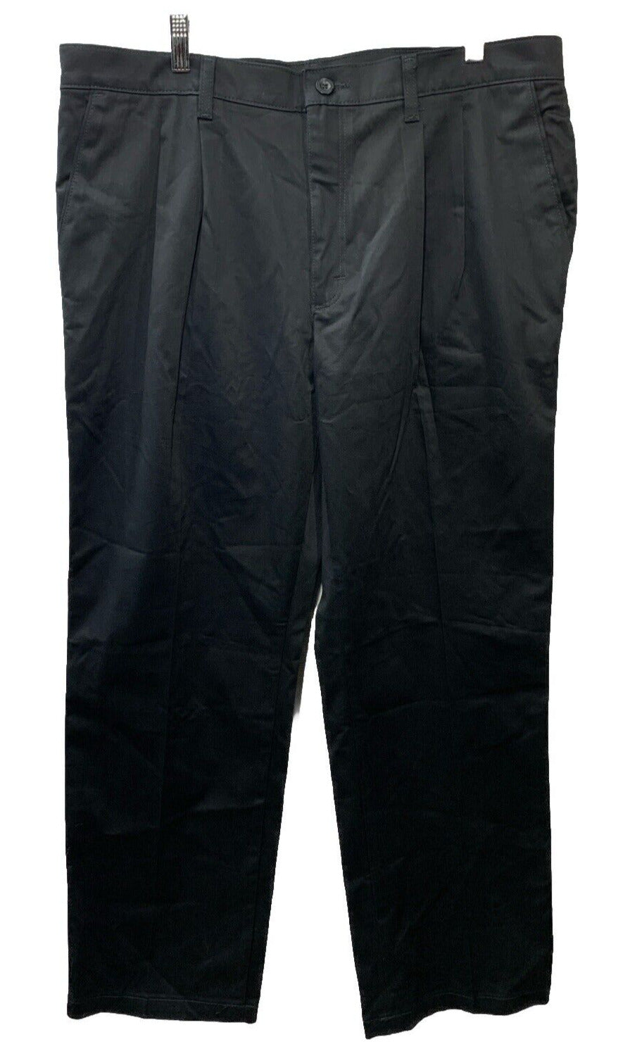 Wrangler Riata Long Pants Size 36x30 PleatedFront Relaxed Fit Mens Black Stretch