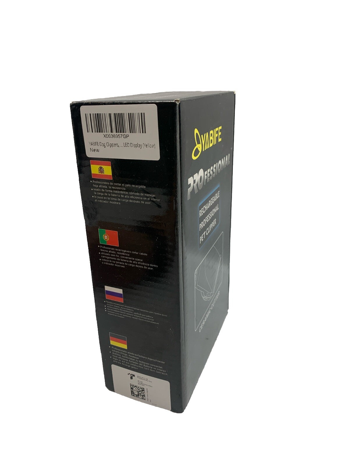 YABIFE Professional Dog Clipper Rechargeable Cordless Dog Grooming Kit Ceramic