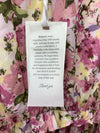 GRACE KARIN Women's Summer Floral Boho Dress Short Sleeve Pink Size S V-Neck