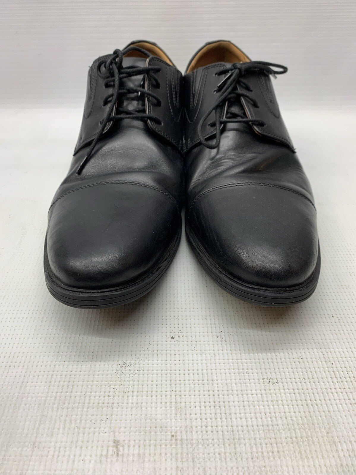 Clarks 15770 Black Leather Tilden Walk Lace Up Oxford Dress Shoes Men’s Size 13