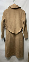 Tahari Women's Marla Wool-Blend Wrap Coat Long Sleeve Elegant Size XS Caramel