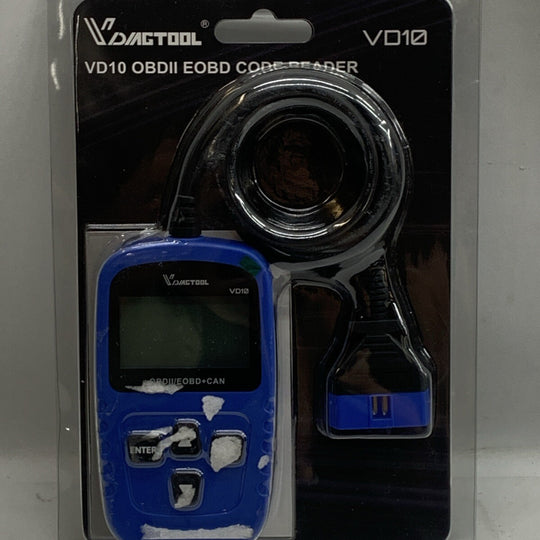 VD10 OBD2 Scanner Code Reader Car Diagnostic Tool Engine Fault Code Reader Blue