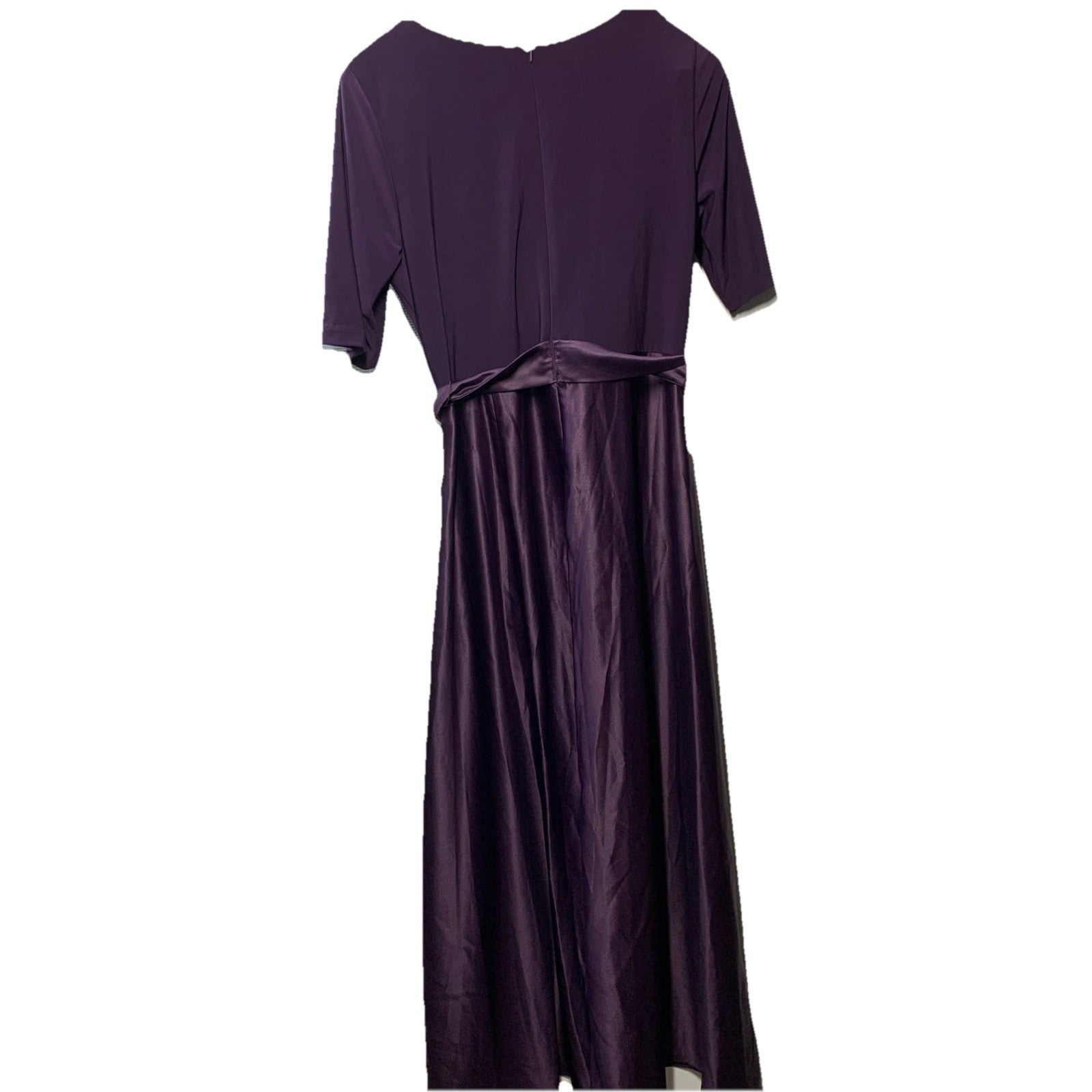 Alex Evenings Women's Short Sleeve Ballgown Evening Formal Dress V-neck Size 12P