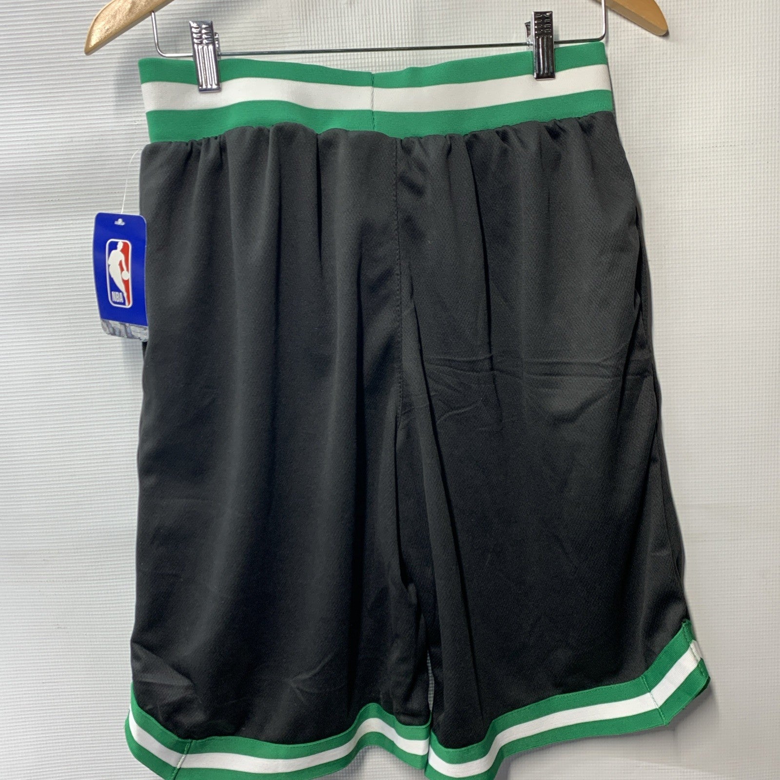 Ultra Game NBA Boston Celtics Men's Basketball Shorts Black/Green Size Small
