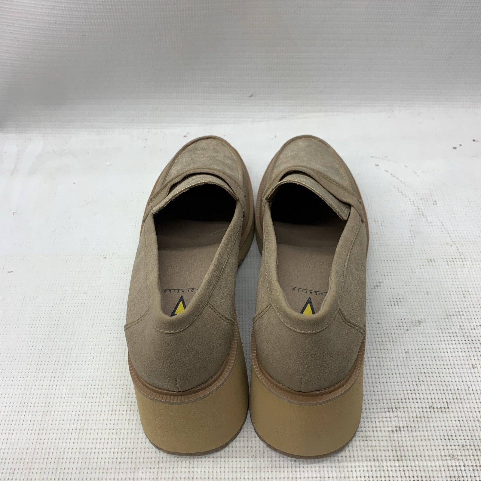 Volatile Jacques Womens Slip On Heeled Loafer Sandal Casual Sand Size 11 Classic