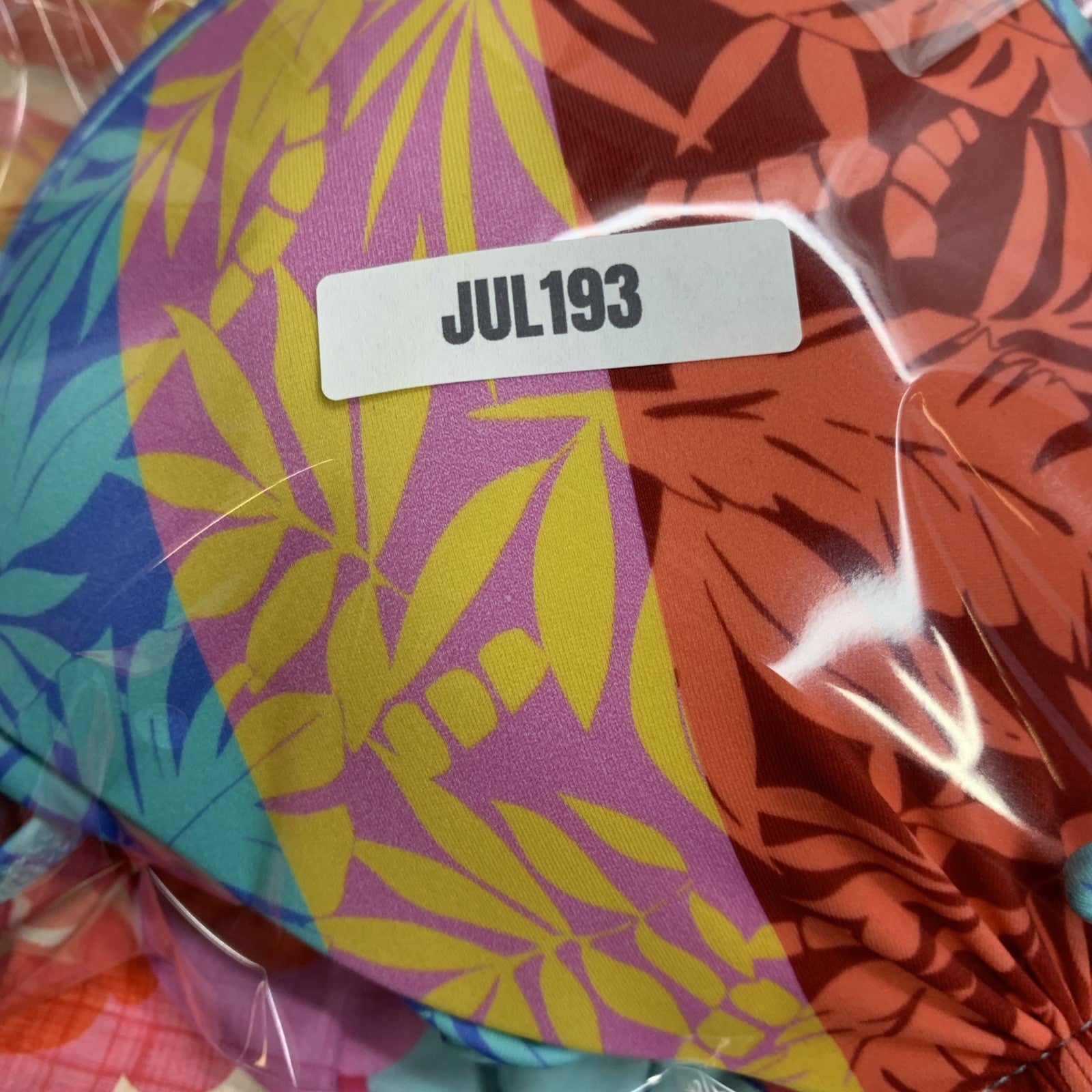 Body Glove Baby Love Molded Cup Triangle Push Up Bikini Top Swimsuit XL Tropical