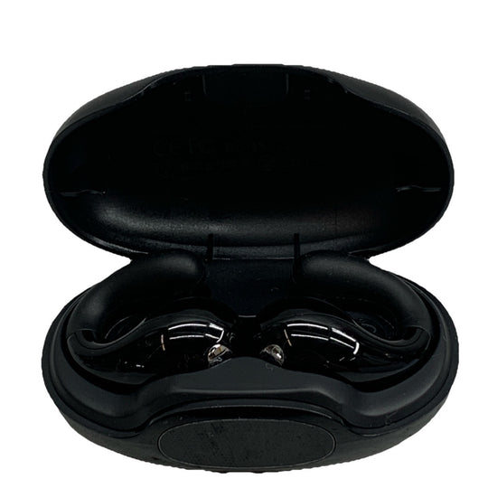 Open Ear Clip On Headphones Bluetooth 5.3 Wireless Earbuds YYK-S19 4HD Mic Black