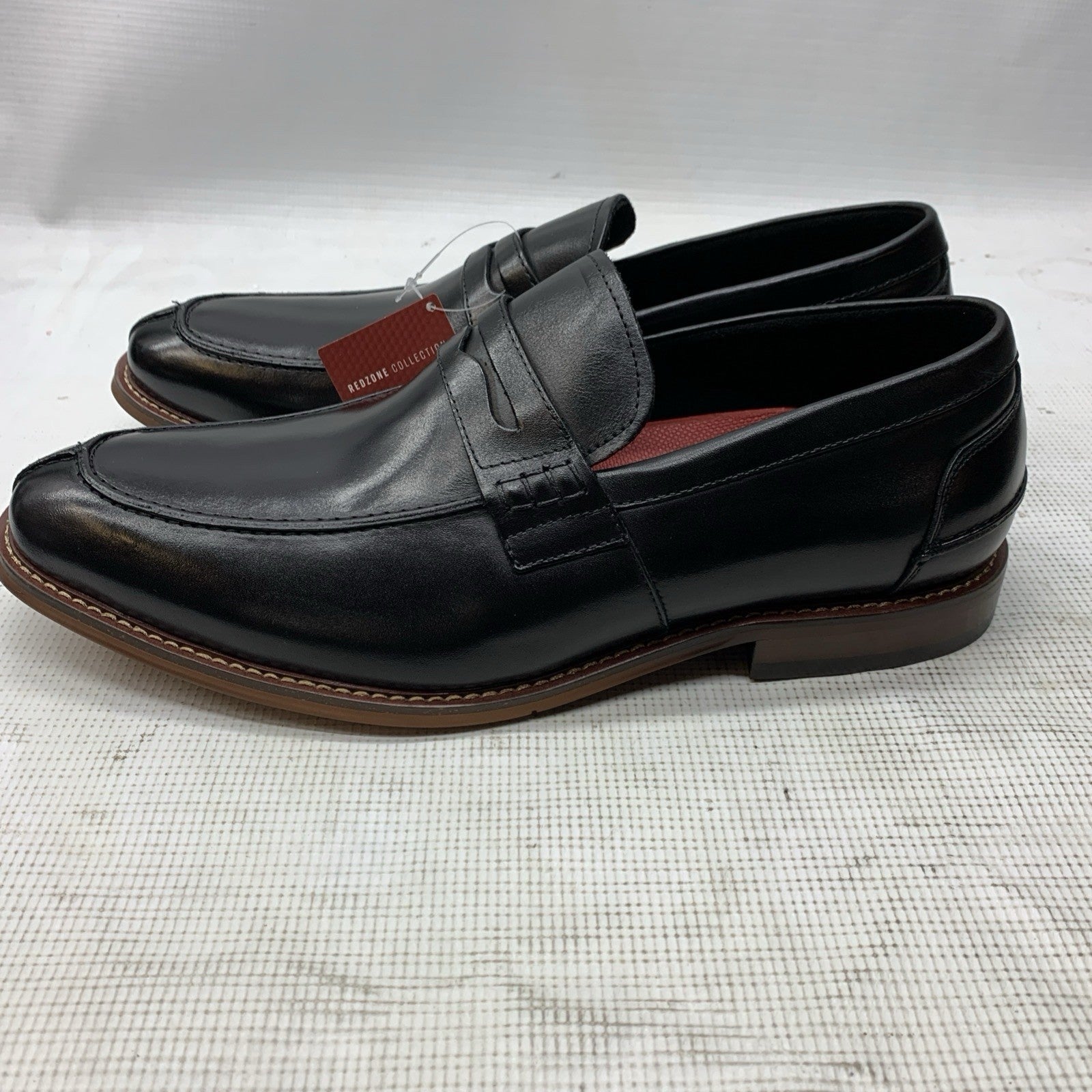 Stacy Adams Marlowe 25550 Shoes Men 12W Black Moc Toe Loafers Leather Slip On