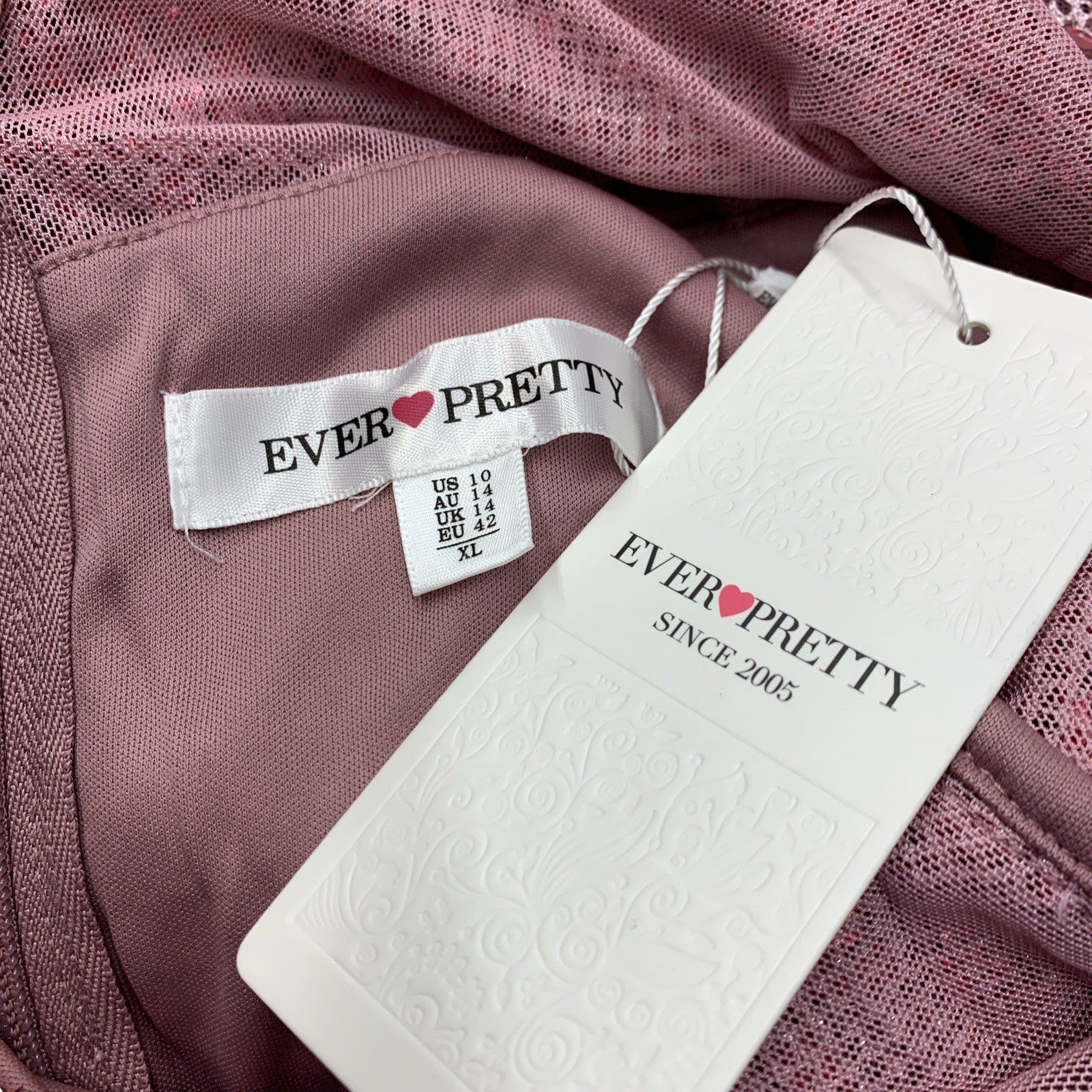 Ever Pretty Women's Sequin Chiffon Formal Evening Dresses 3/4 Sleeve Size 10