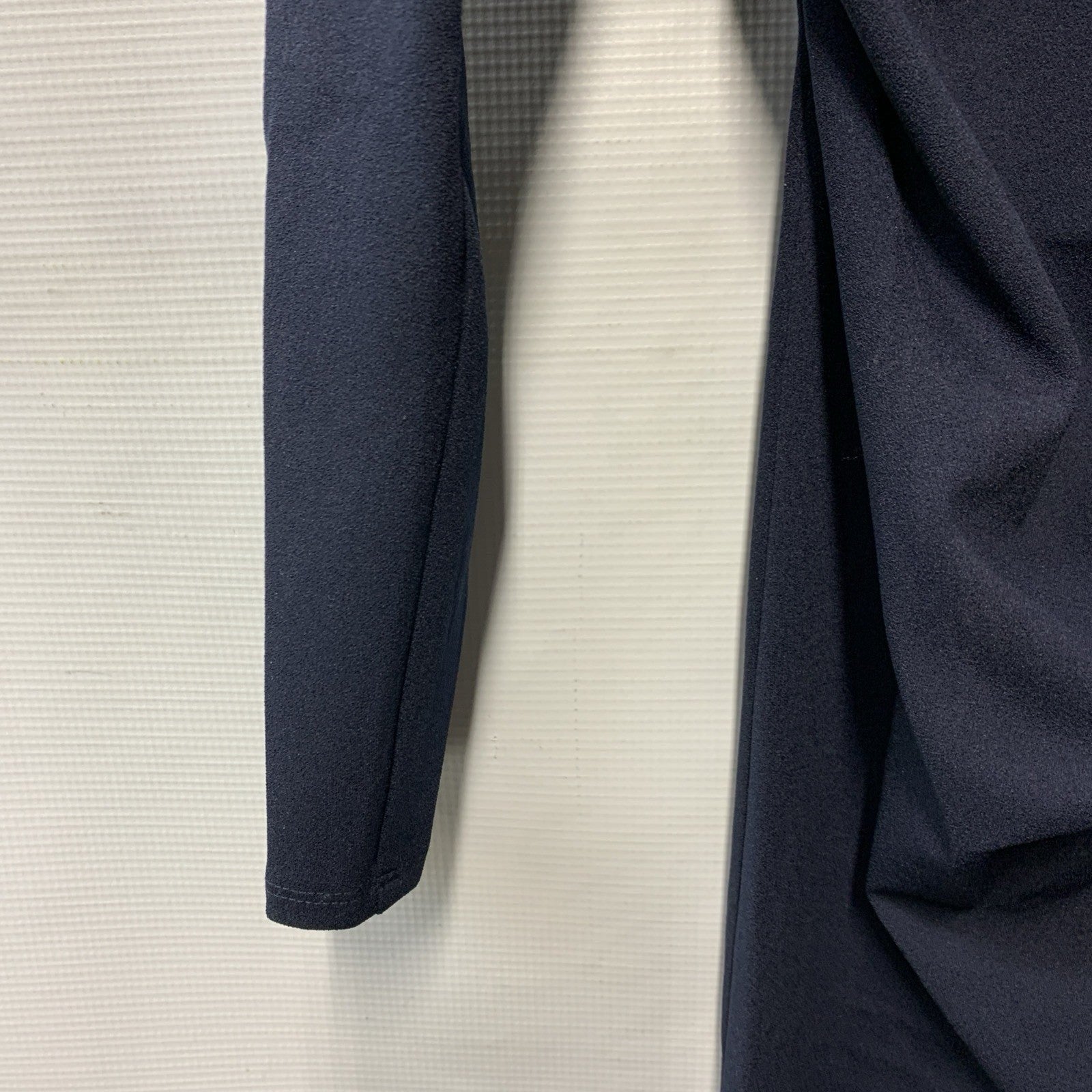 Navy blue Donna Morgan women's long sleeve dress, size 4, suitable for formal or business casual occasions.