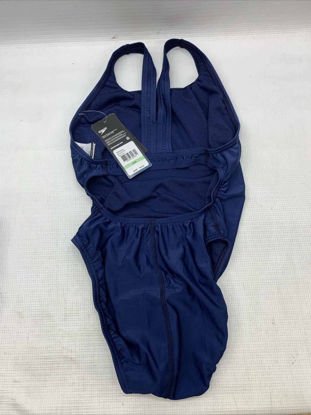 Speedo Women's ProLT Super Pro One Piece Swimsuit Solid Blue Size 8/34 Swimwear