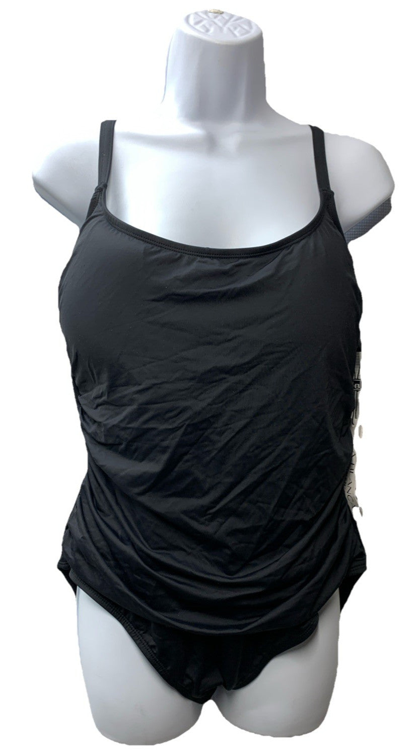 La Blanca Island Goddess Body Lingerie Mio One Piece Swimsuit Black Size 18W