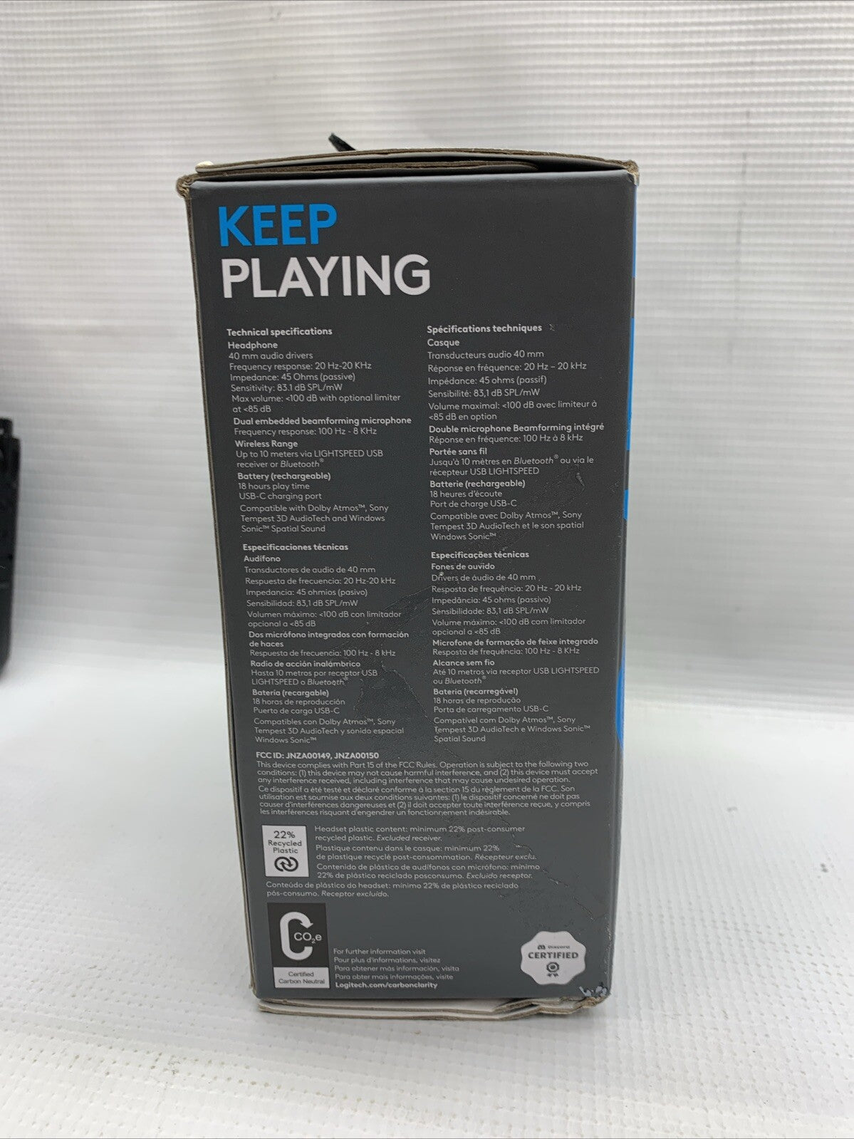 Logitech G435 Lightspeed Wireless & Bluetooth Gaming Headset Black 981-001049