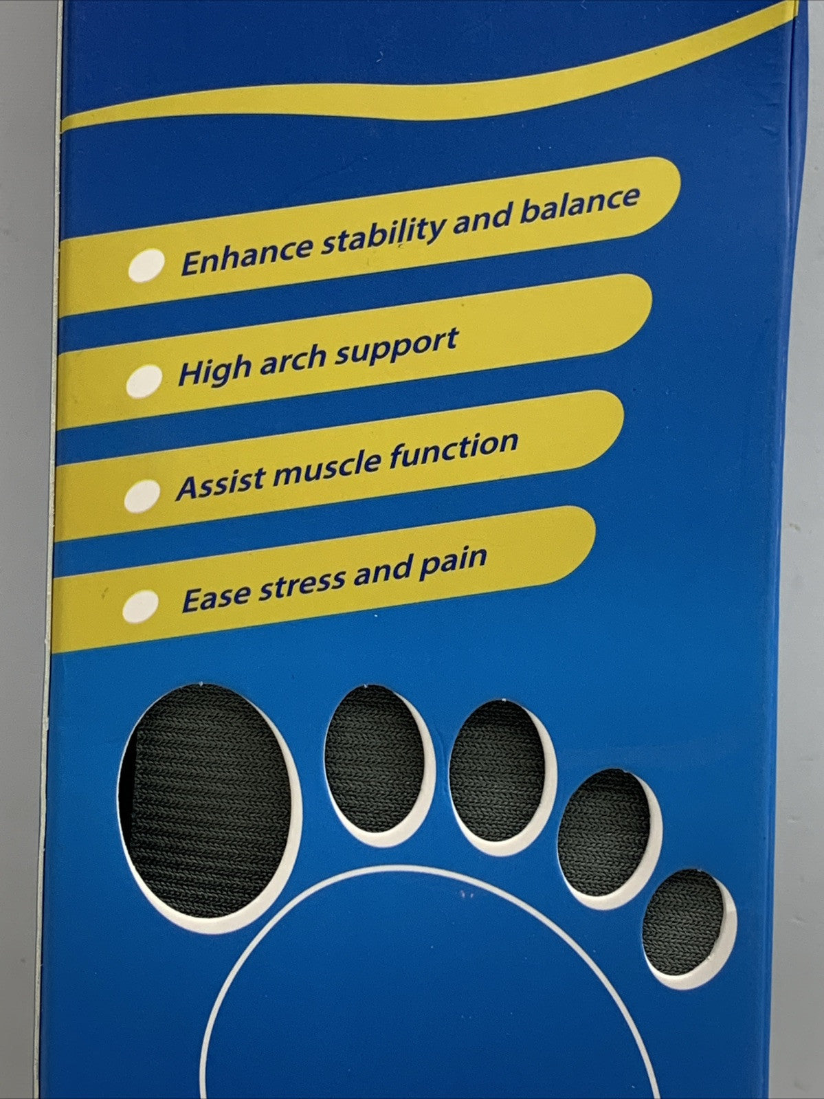 Walk Hero Medical Orthotic Insoles High Arch Support Size M 6-6.5 / F 8-8.5