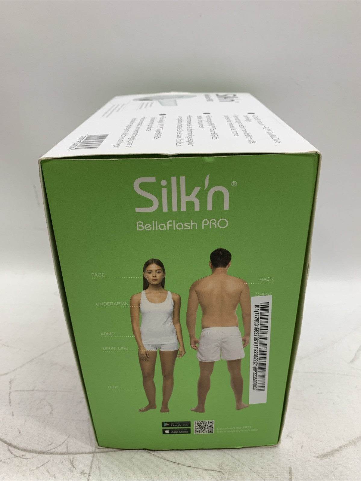 Silk'n Bella Flash Pro Touch & Glide HPL Technology Ergonimic Hair Remover White