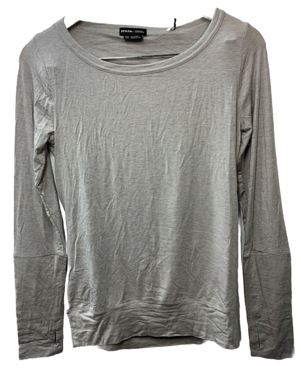 prAna Women's Foundation Peek a Boo Top size XSmall Heather Grey 1969761 Size XS