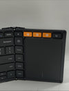 Foldable Keyboard with Touchpad, XK01 TP Folding Portable Travel Keyboard Black