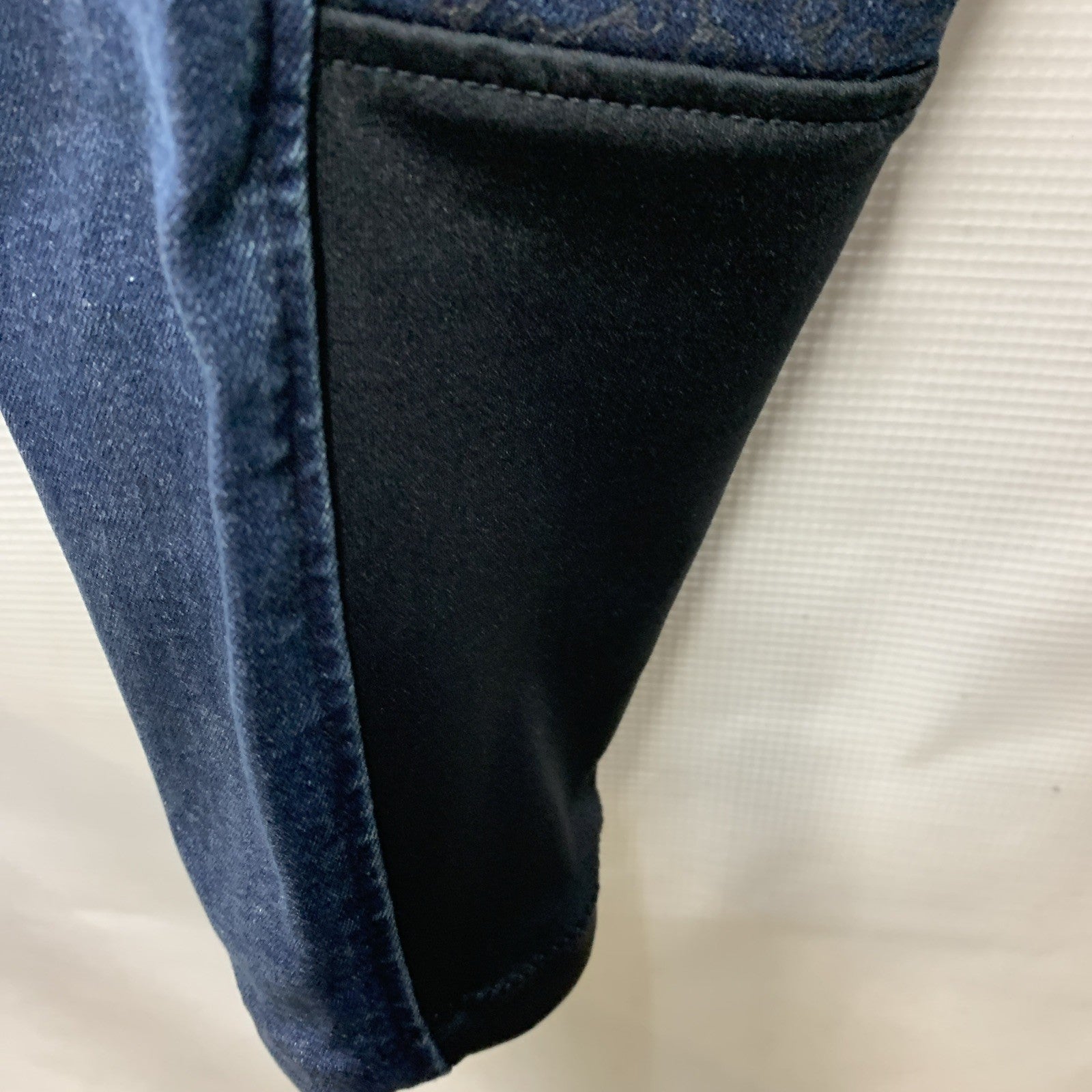Horze Kaia Womens High Waist Denim Silicone Full Seat Breeches Dark Blue Size 32
