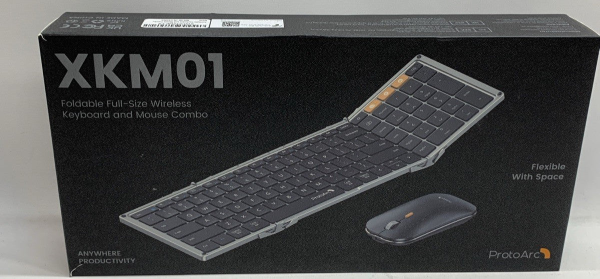 ProtoArc XKM01 Foldable Full-size Keyboard and Mouse Combo for Business Travel