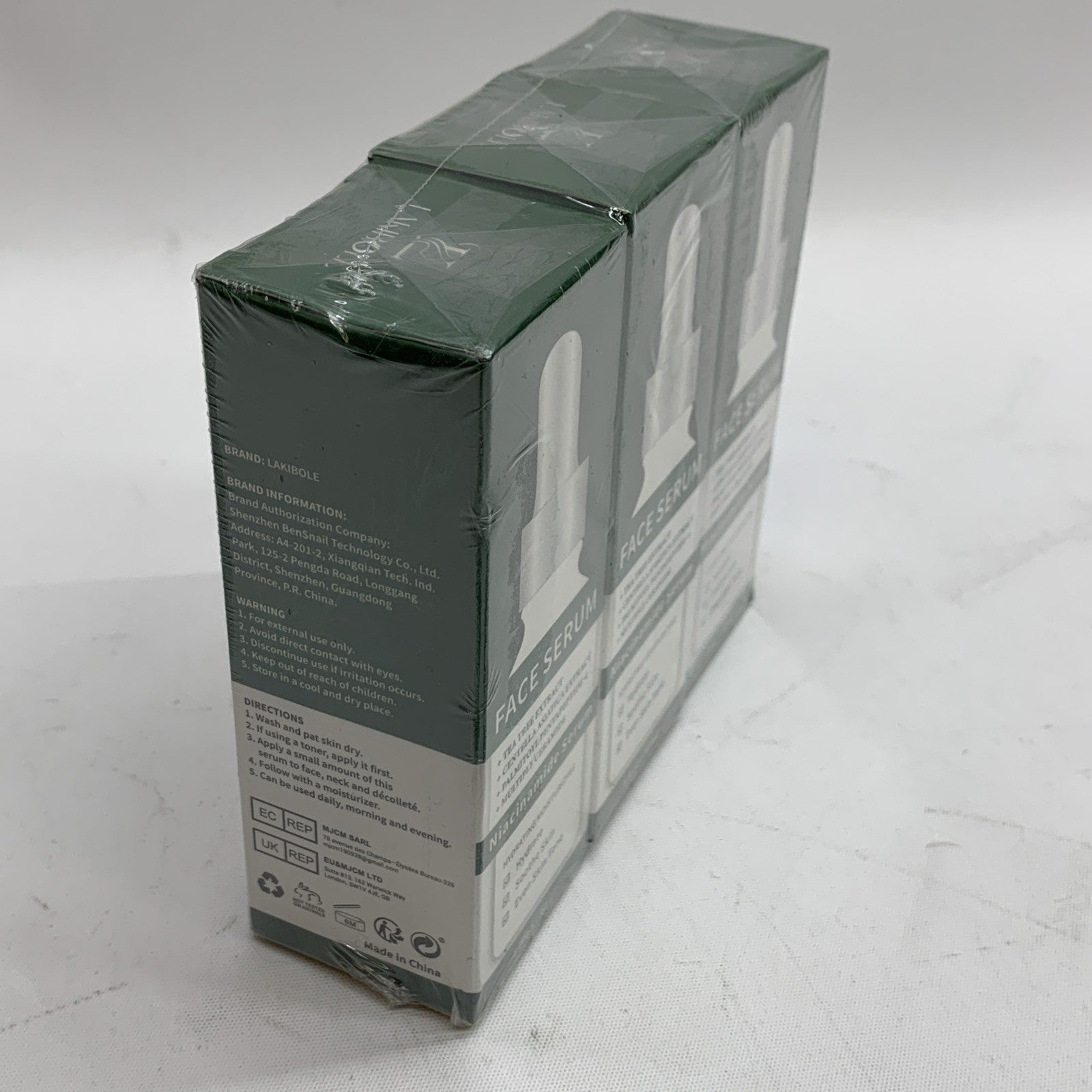 Lakibole Niacinamide Face Serum Tea Tree Extract Extract 1floz/30ml - 3 Pack