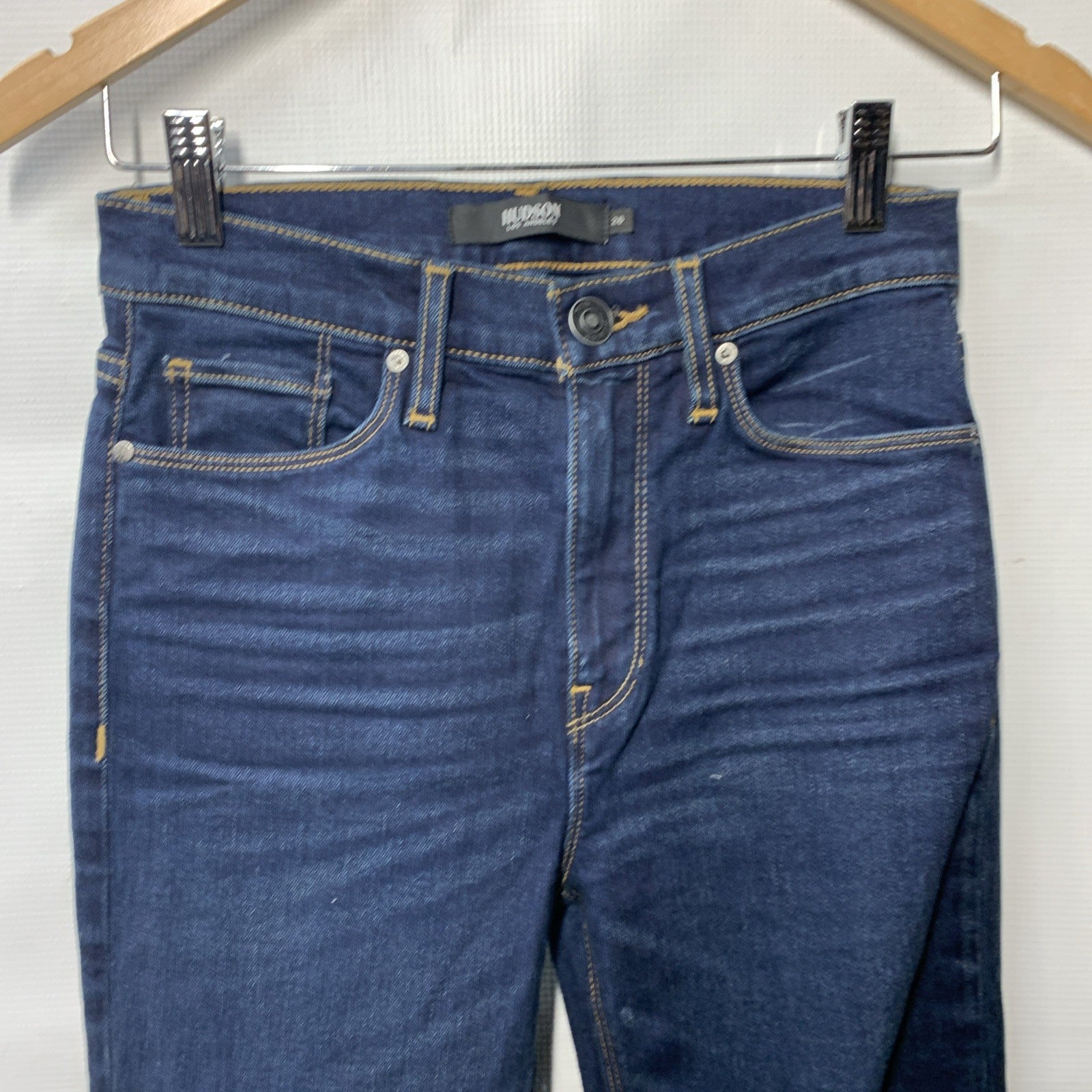 Hudson Women's Barbara High Rise Boot Cut Jeans Size 26 Long Pants with Pockets