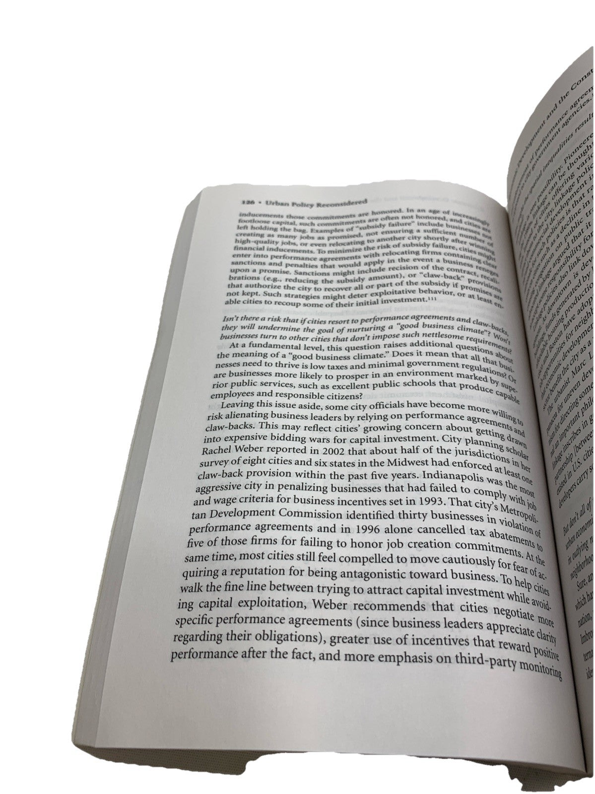 Urban Policy Reconsidered : Dialogues on the Problems and Prospects of American