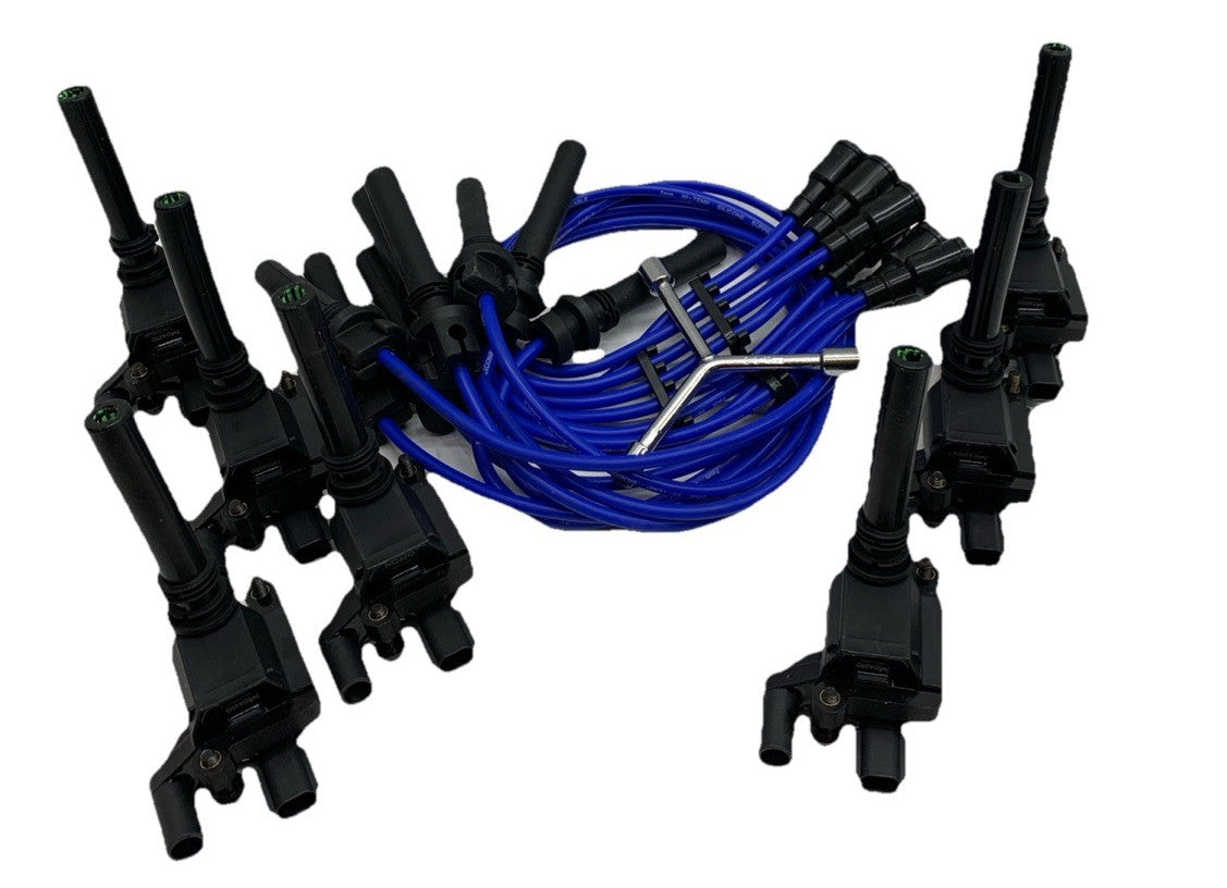 Ignition Coils Pack & Wire Set Replacement Part with Triangle Wrench - Lot of 8