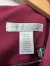 Plum sleeveless asymmetrical detail dress for women by The Family Flips, size 16, stylish and elegant for special occasions.