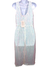 White sequin prom dress with split bottom and zip back, elegant formal dress for women by The Family Flips.